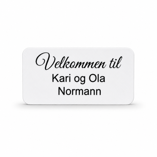 Dørskilt - Formet.no